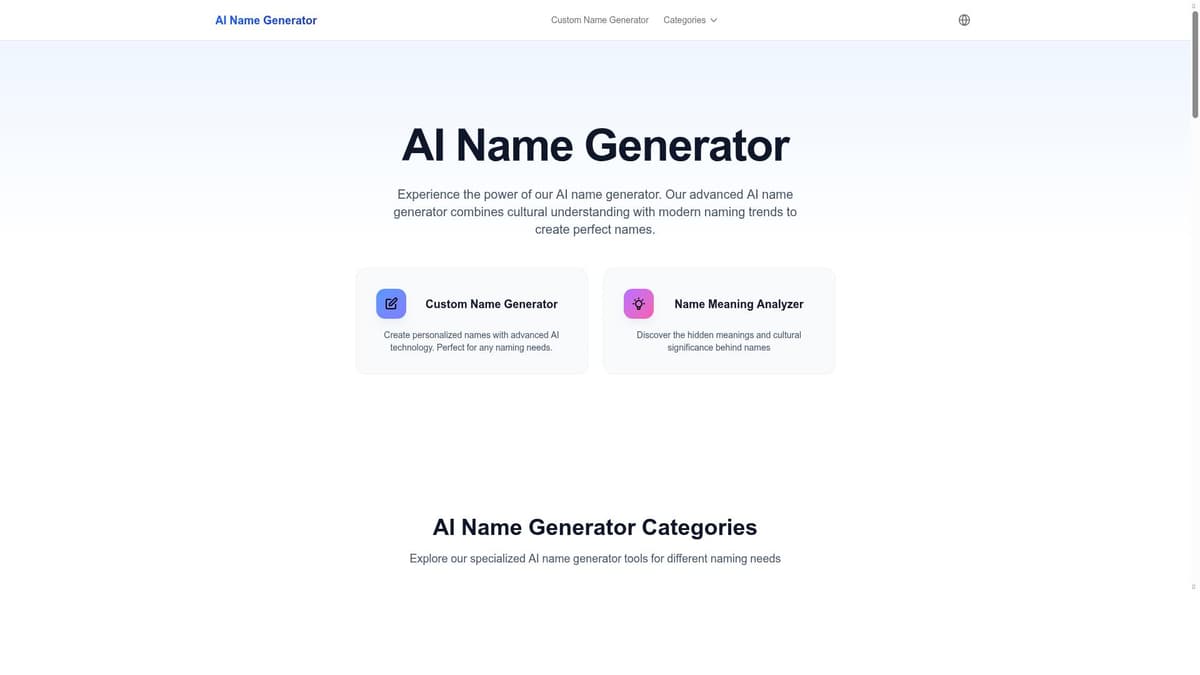 AI Names Generator