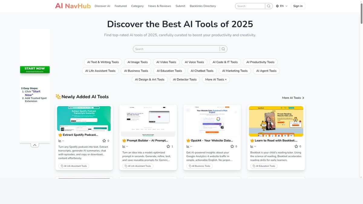 AI NavHub Tools Directory