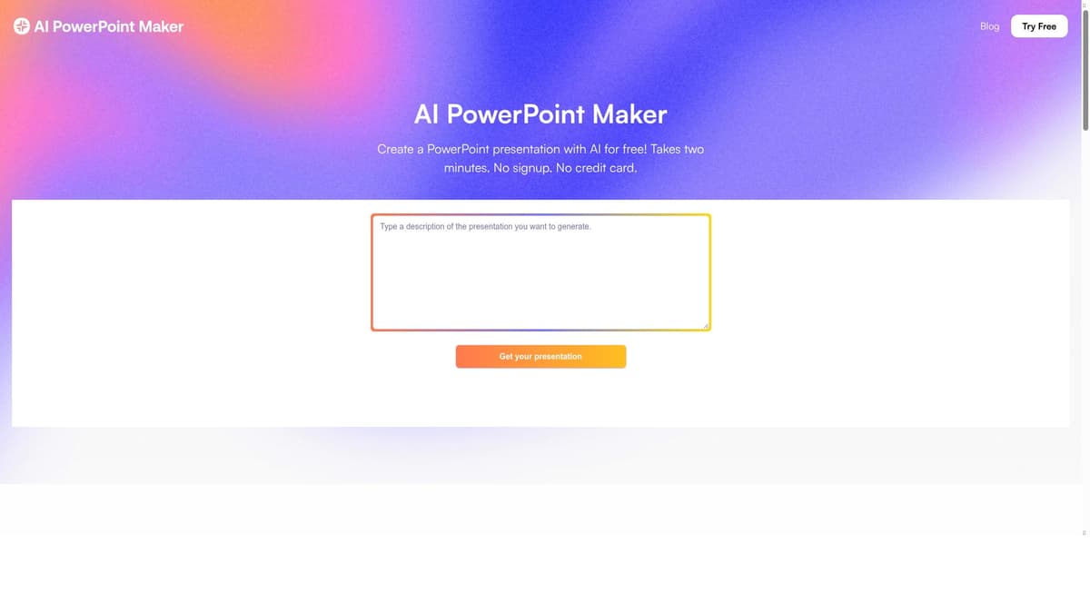 AI PowerPoint Maker