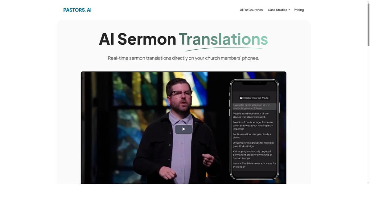 AI Sermon Translations
