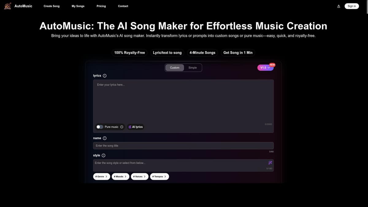 AI Song Maker