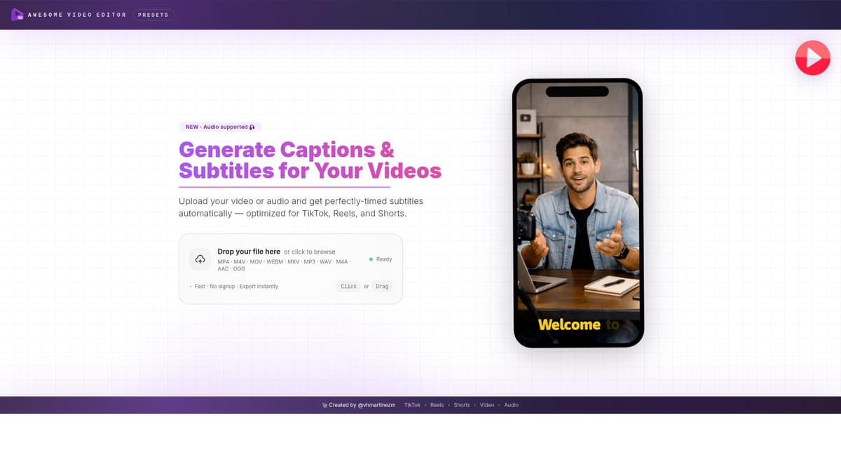 Awesome Video Editor