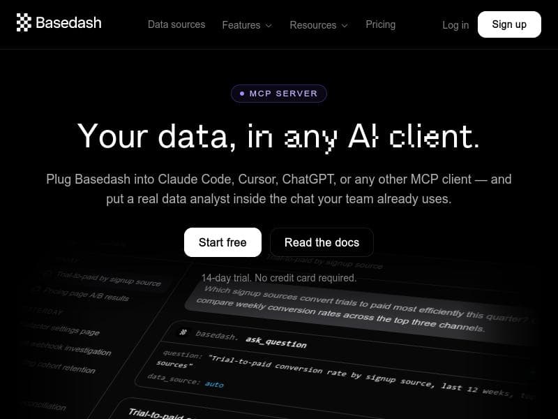 Basedash MCP server