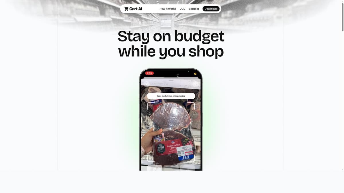 Cart AI – Smart Budget Tracker