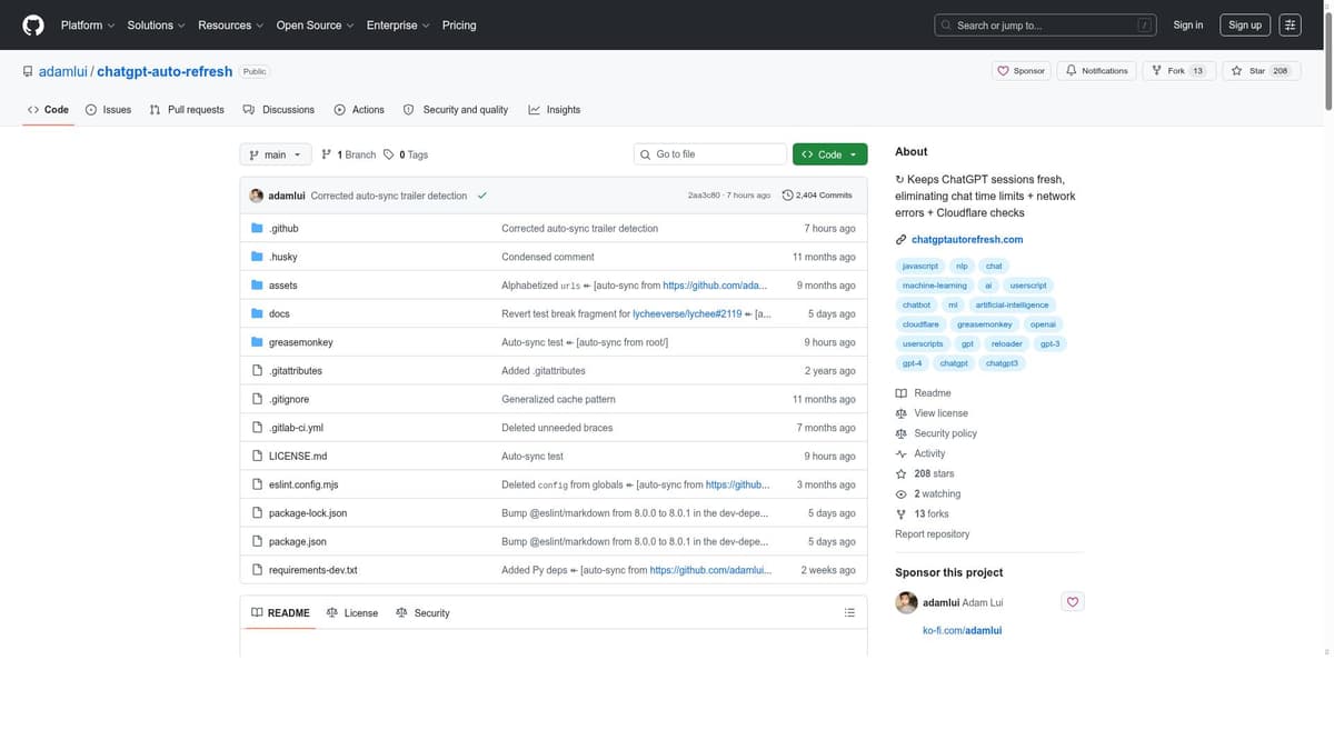 ChatGPT Auto Refresh
