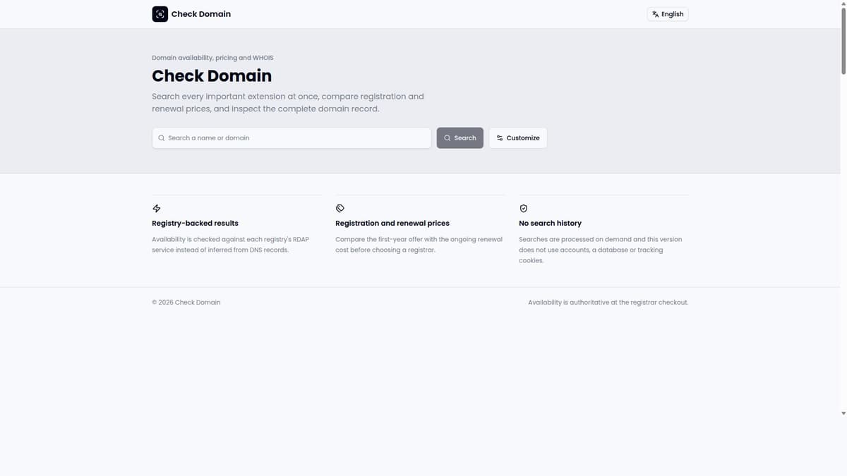 Check Domain