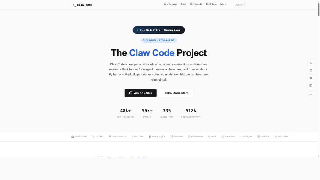Claw Code Review 2026 - Free Developer & Data Science Tools | PoweredByAI
