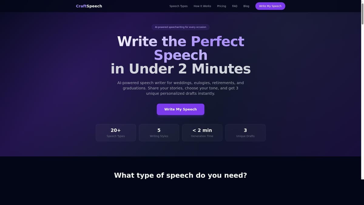 CraftSpeech AI