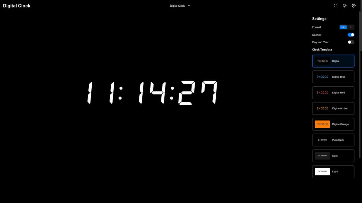 digital clock