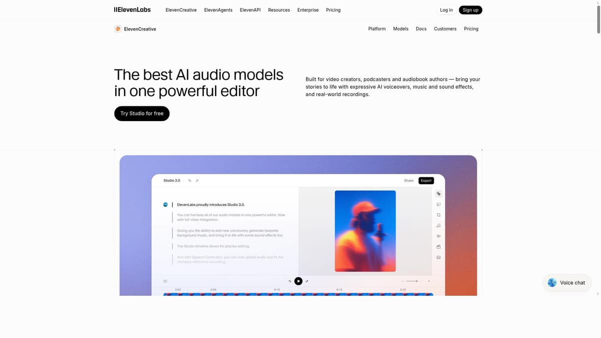 ElevenLabs Studio