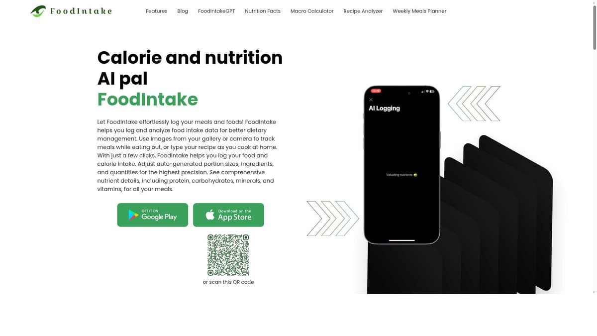 FoodIntake - AI calorie counter