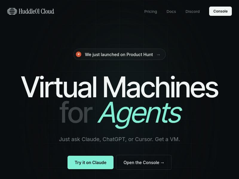 Huddle01 VMs