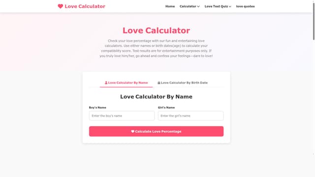Love Calculator