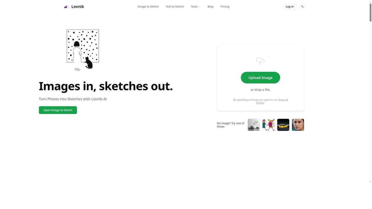 Image to Sketch | Lovnib
