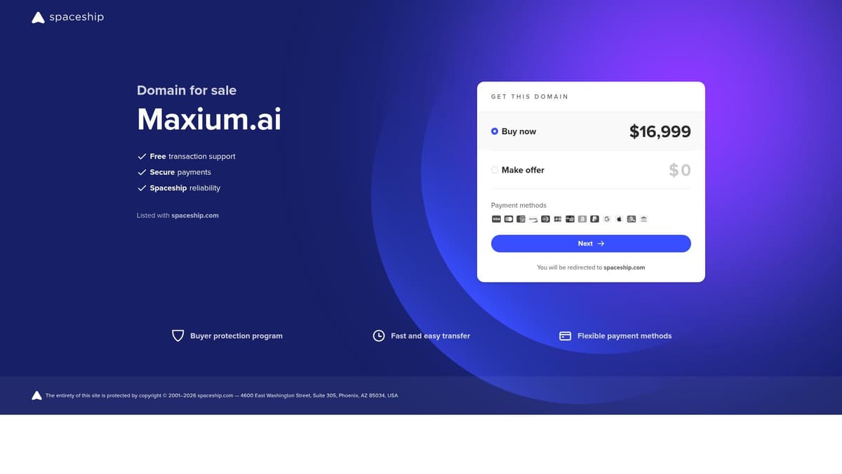 Maxium AI (V1)