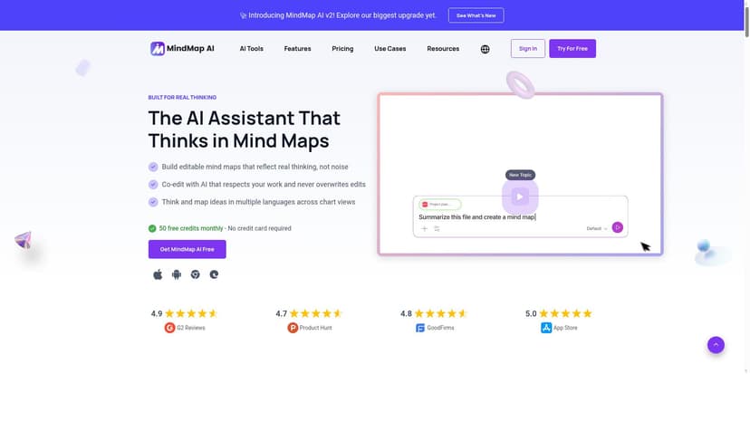 MindMap AI Review 2026 - Free Productivity & Automation | PoweredByAI