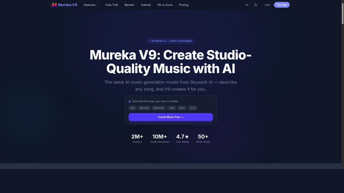 Mureka V9 AI Music Generator