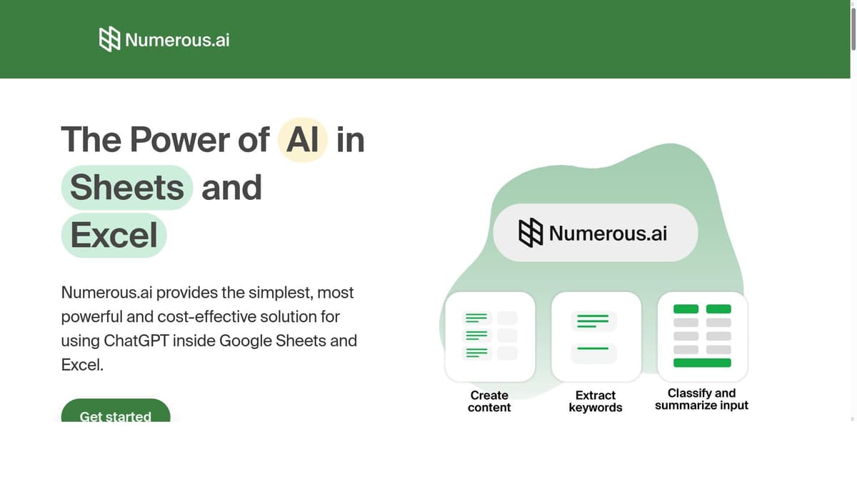 Numerous ai