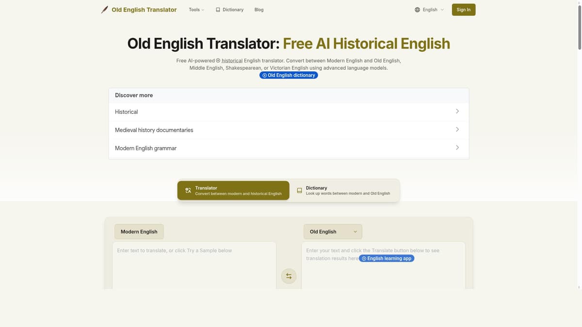 Old English Translator