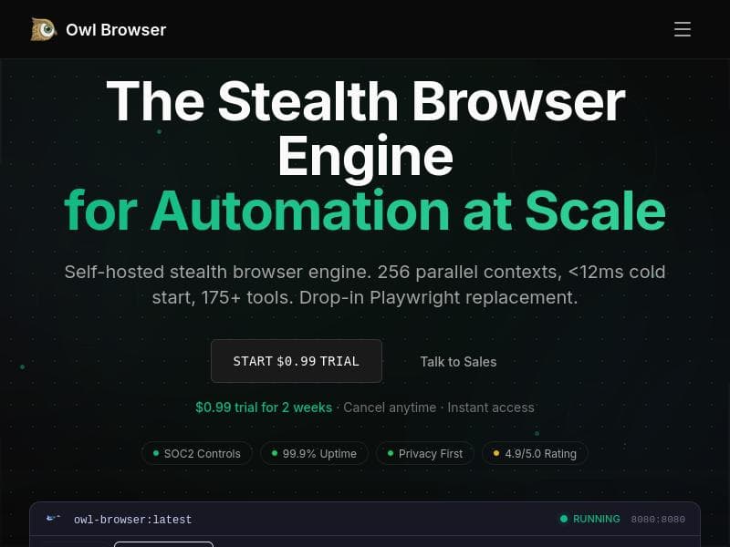 Owl Browser - Developer & Data Science Tools | PoweredbyAI
