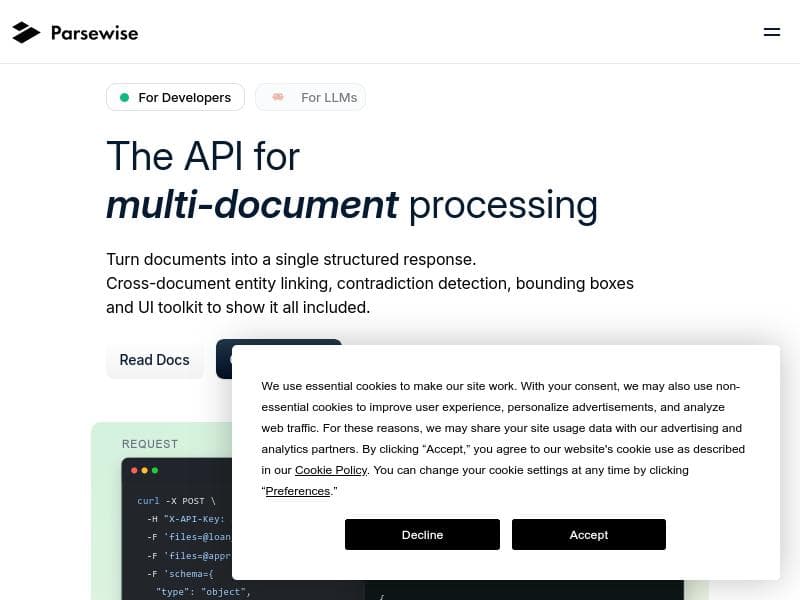 Parsewise API