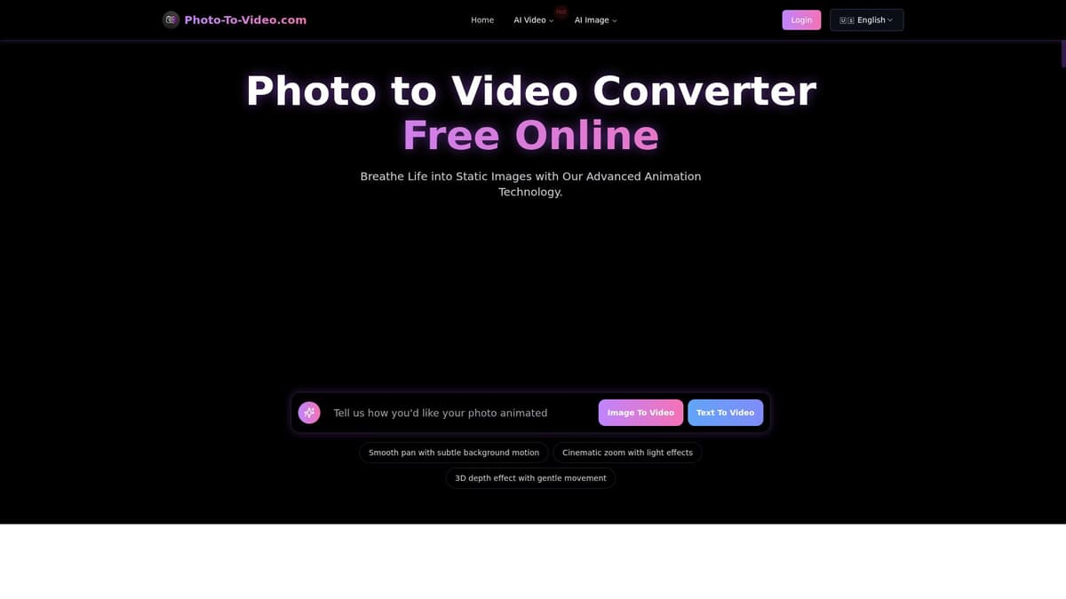 Photo to Video