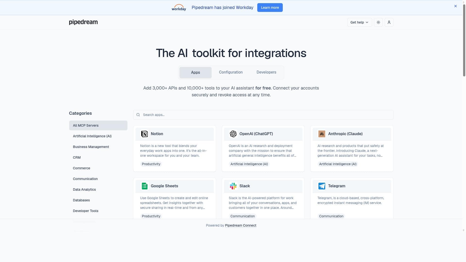 Pipedream MCP Review 2026 - Free Developer & Data Science Tools ...