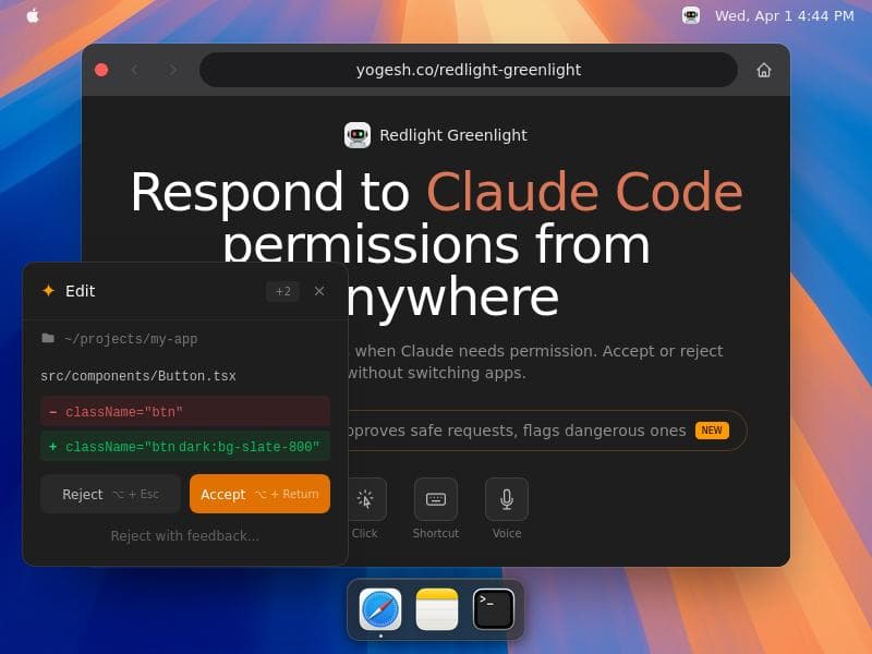 Redlight Greenlight for Claude Code