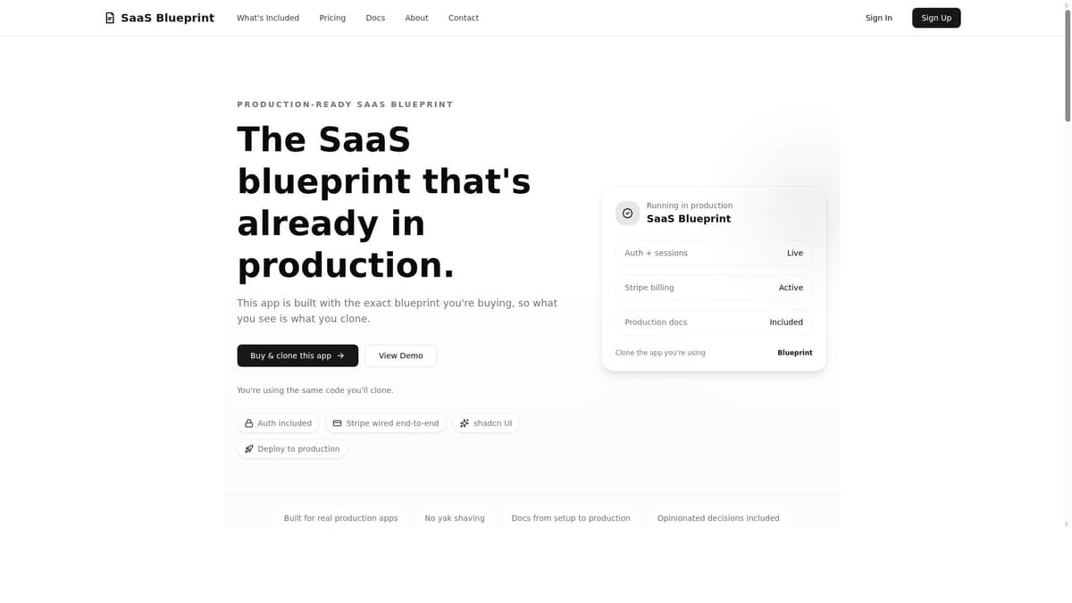 SaaS Blueprint