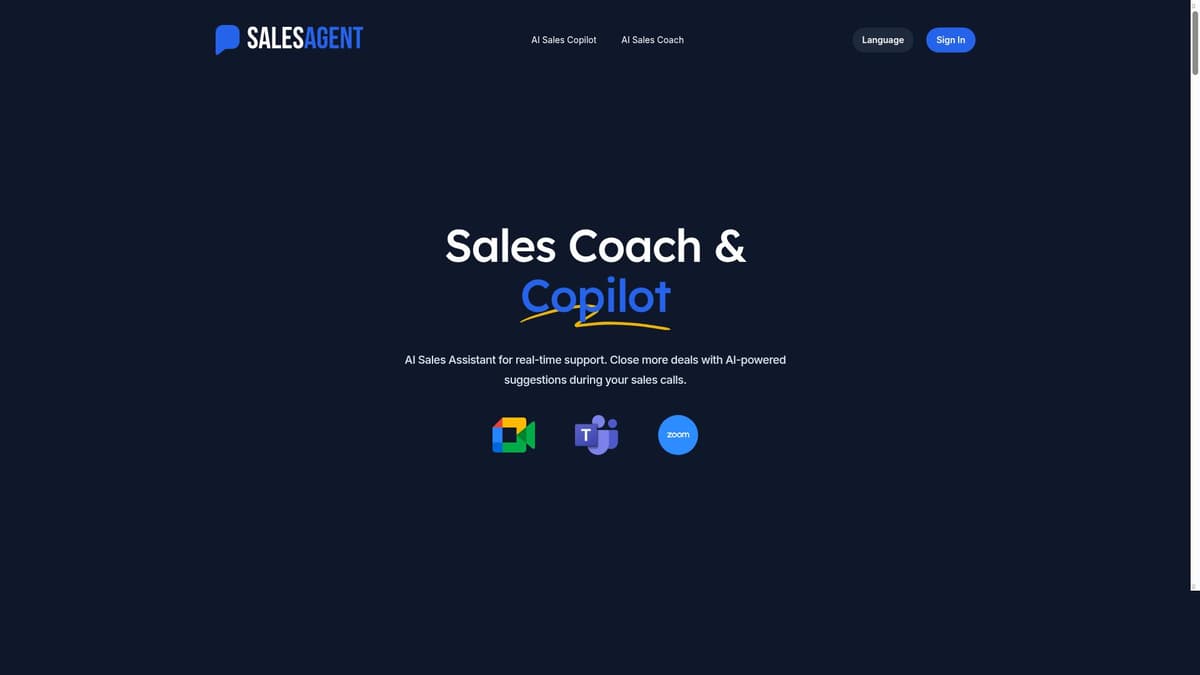 SalesAgent Chat