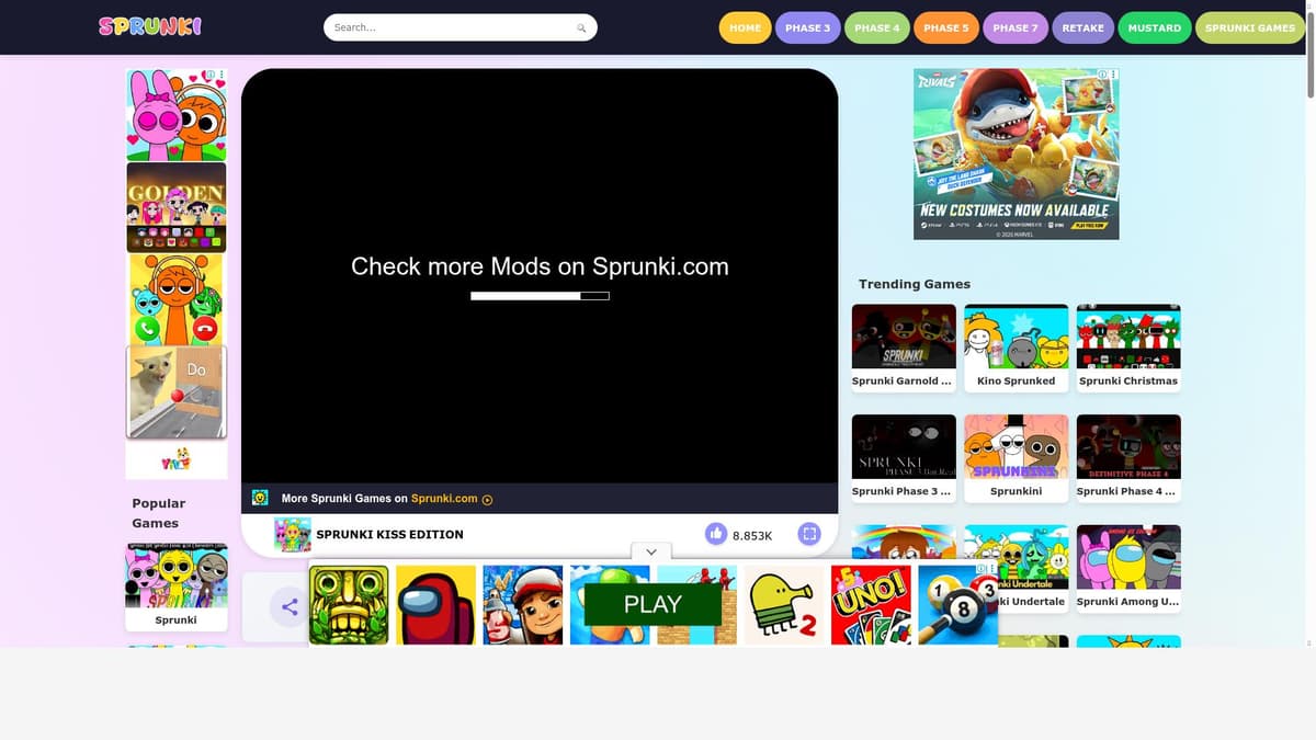 Sprunki Kiss Edition