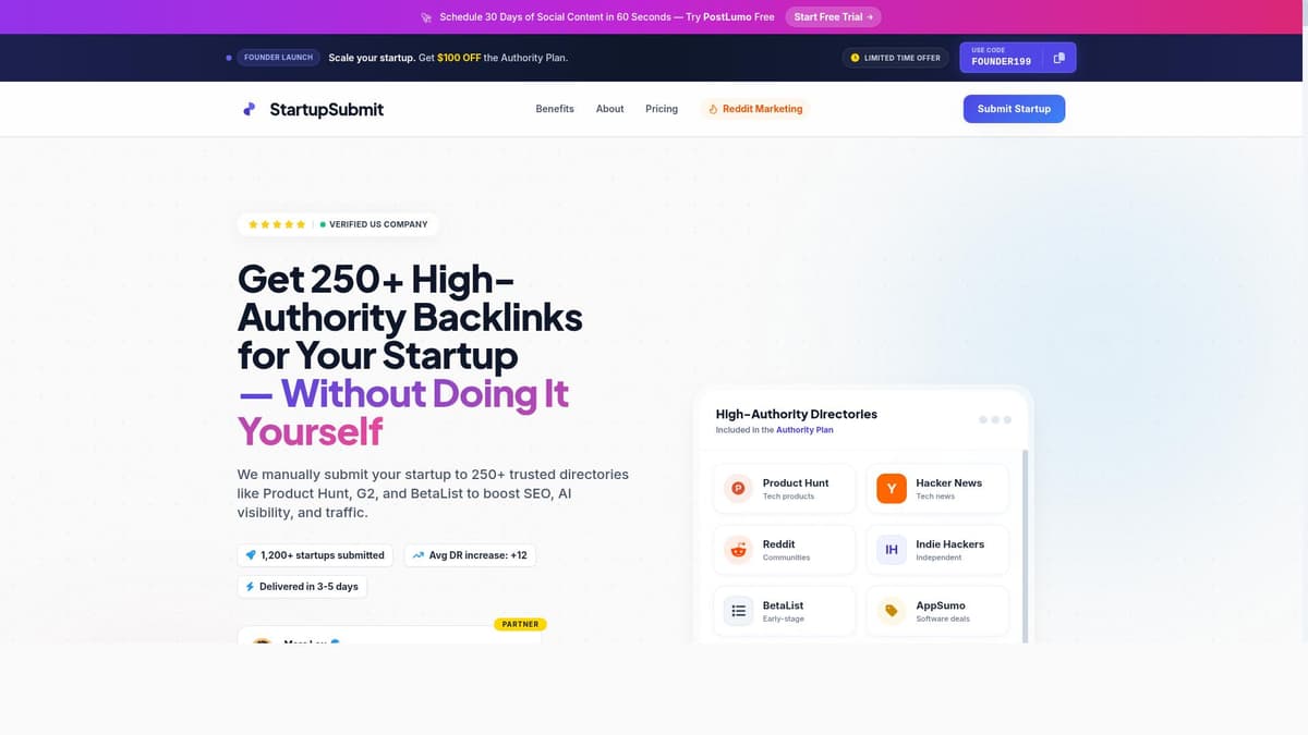 Startup Submit  