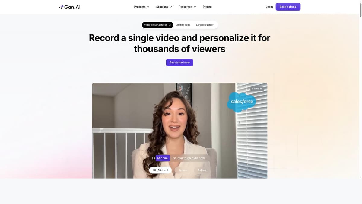 Gan.AI AI Video Personalization
