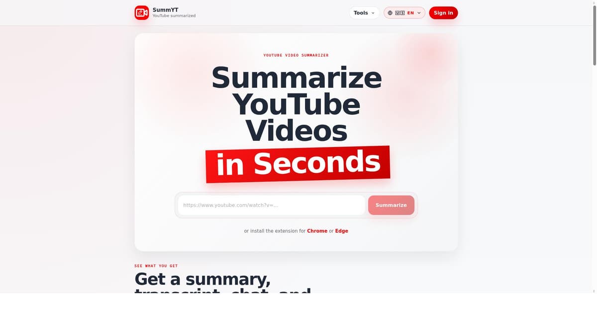 YouTube Summarized