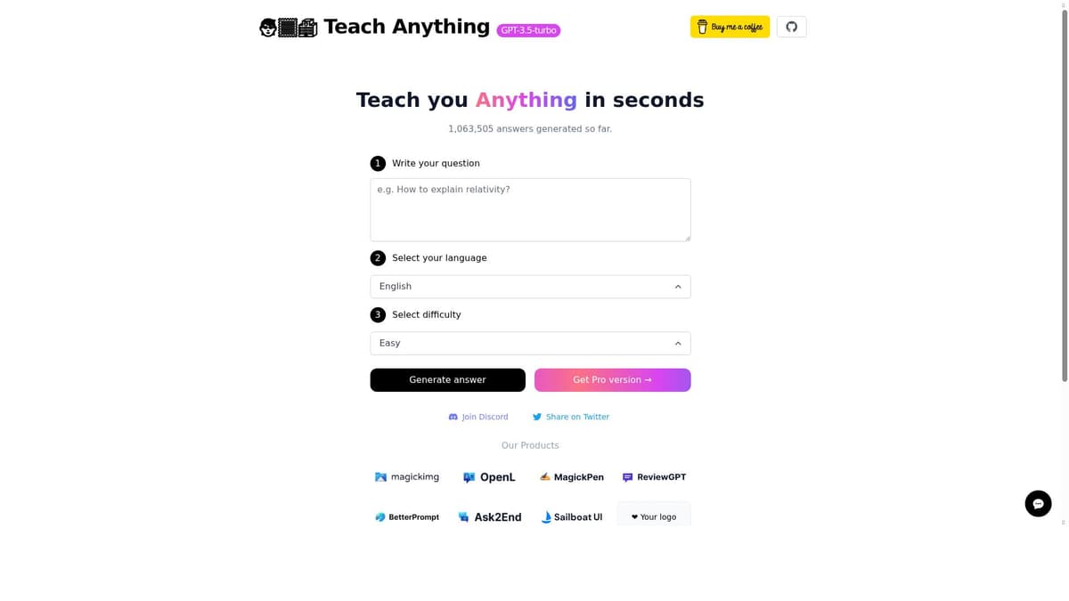 Teach anything