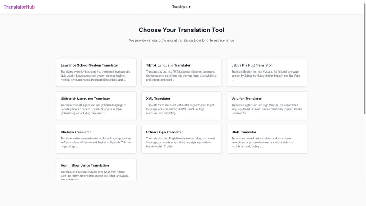 TranslatorHub