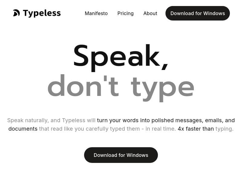 Typeless for Android