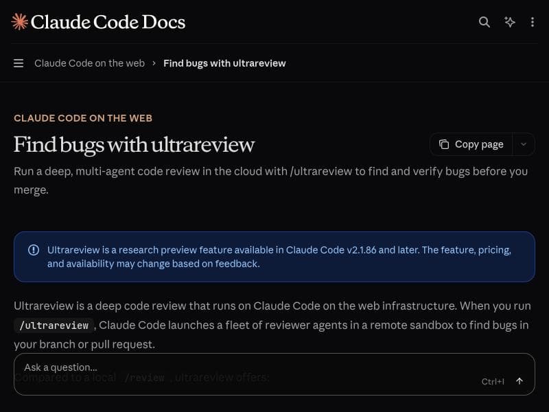 Claude Code /ultrareview