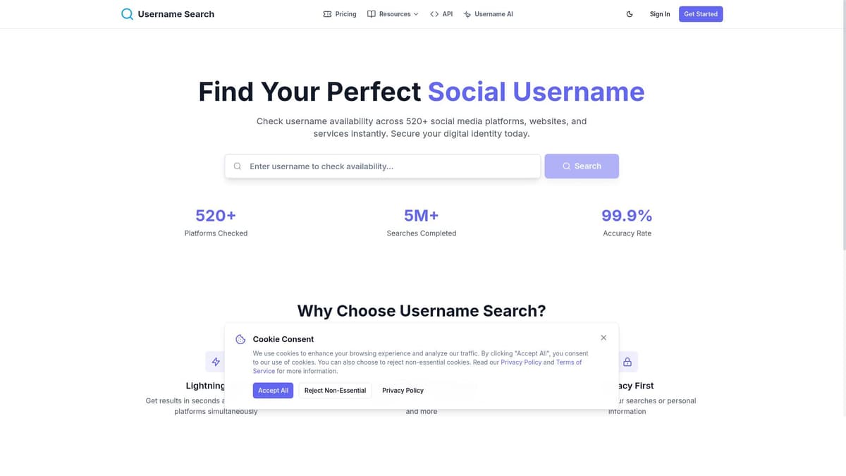 UsernameSearch.io