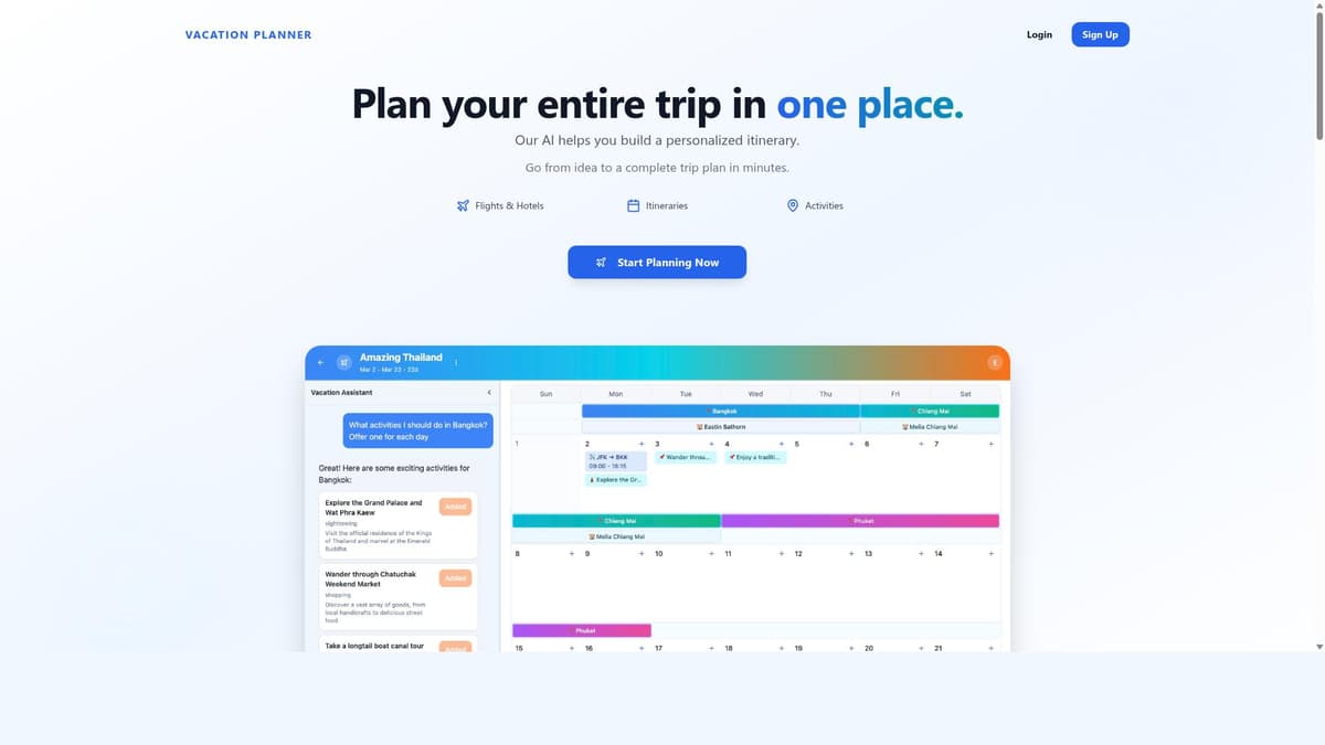 Vacation Planner