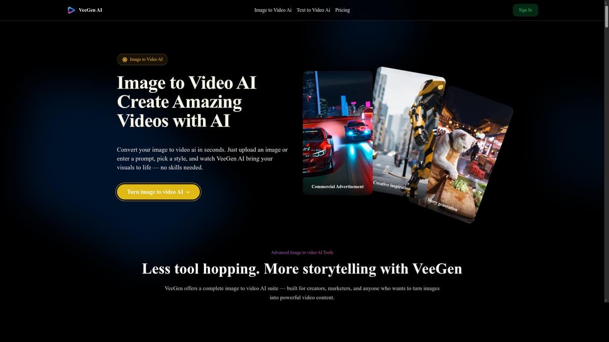 Image to Video AI Generator Online | VeeGen