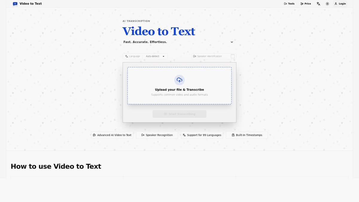 Video to Text