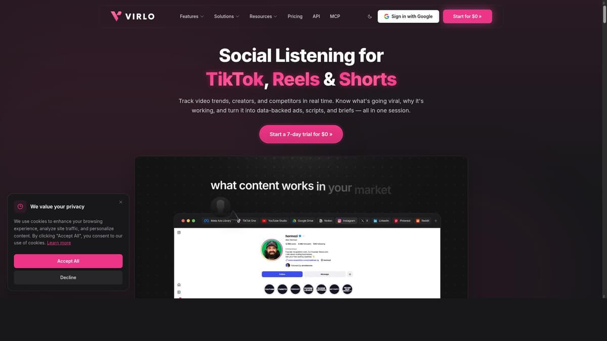 Virlo - Your Trend Spotting Companion