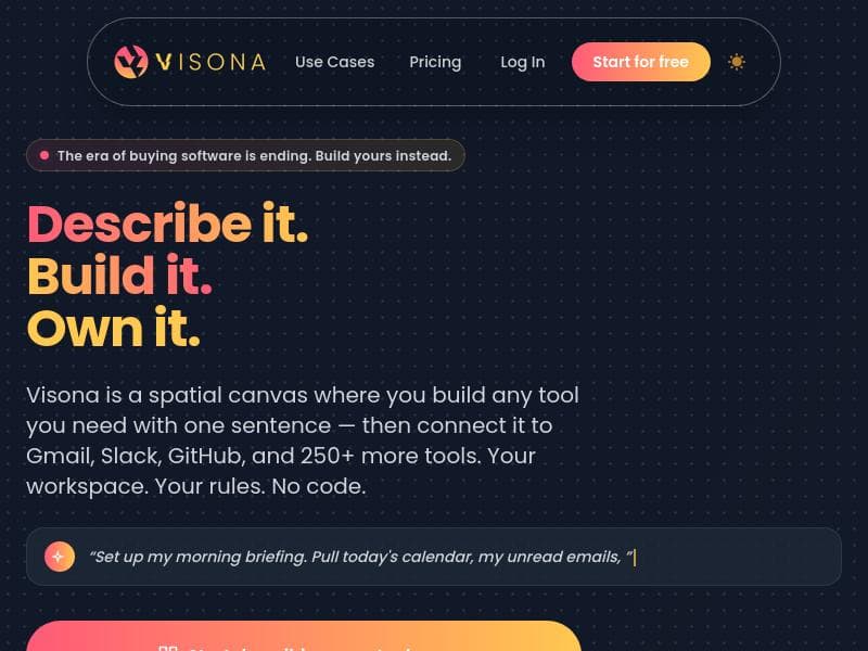 VISONA - The most powerful canvas