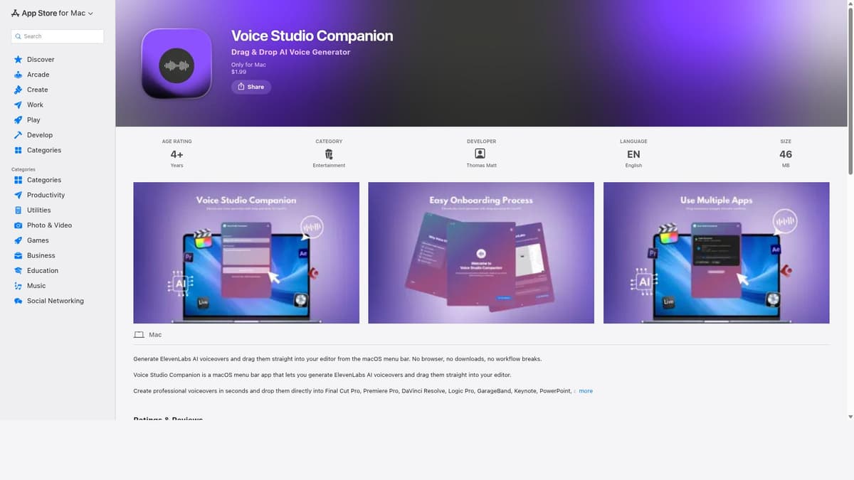 Voice Studio Companion