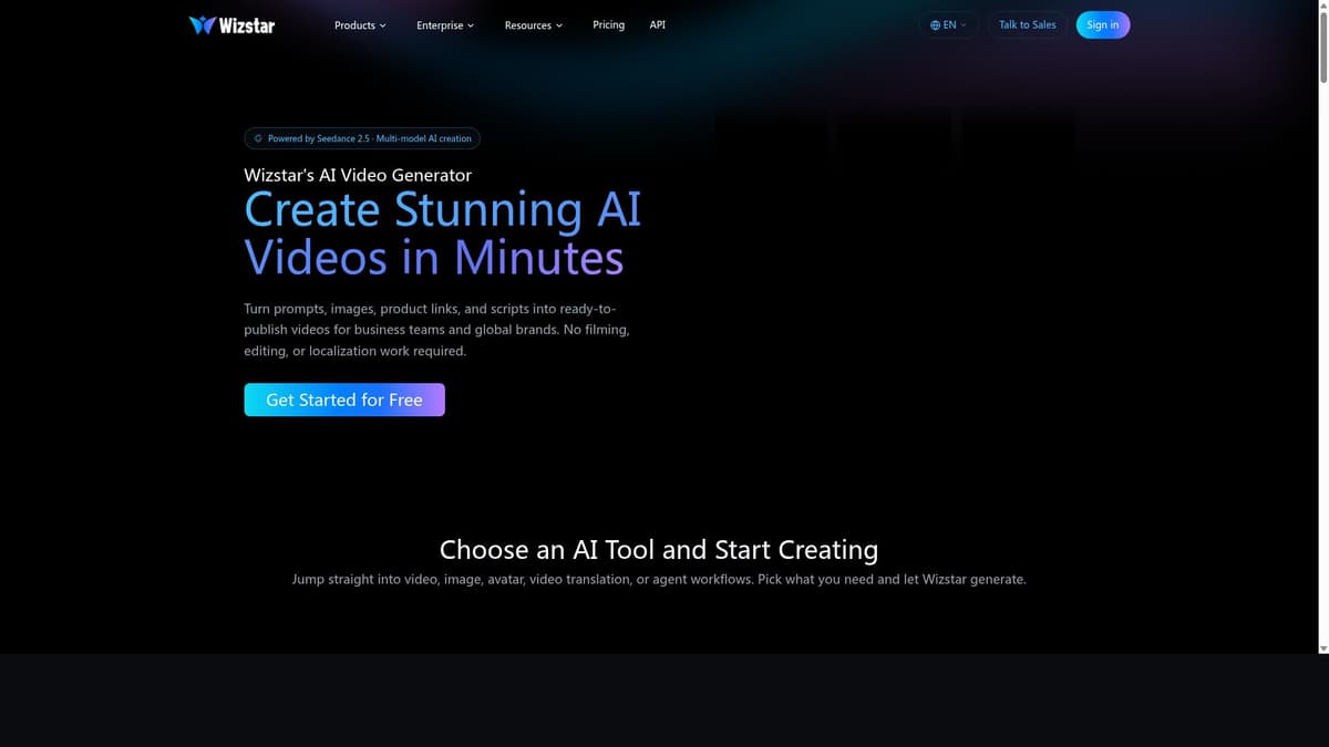 Wizstar Text to Video AI