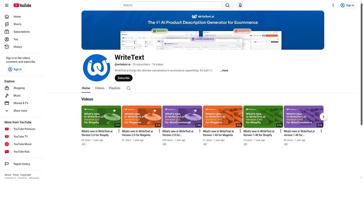 WriteText.ai for Magento