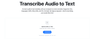 Audio to Text Converter
