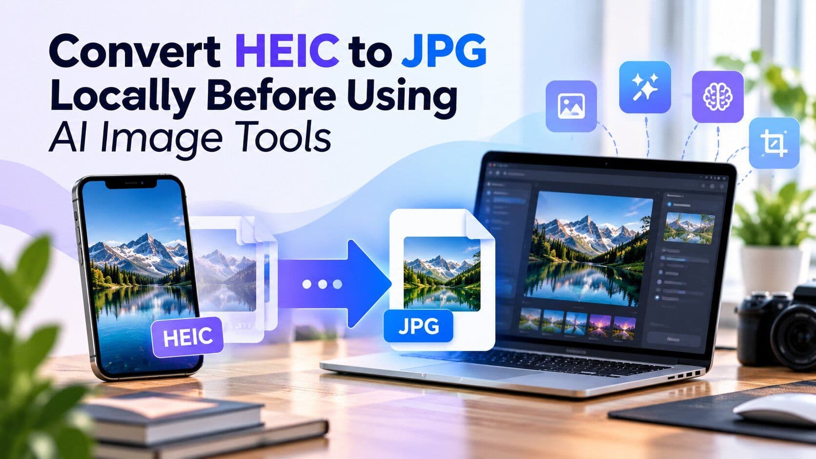 Convert HEIC to JPG locally before using AI image tools