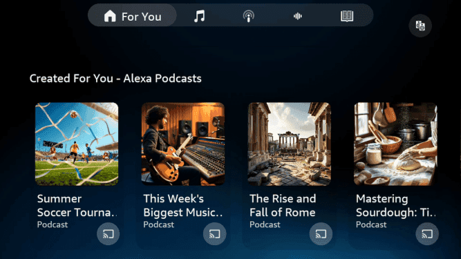 Amazon’s new Alexa+ powered feature can generate podcast episodes